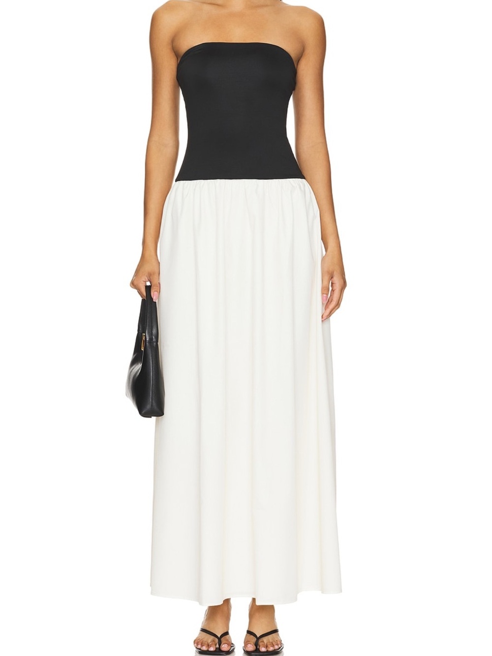 All the Ways Vega Maxi Dress in Black & White